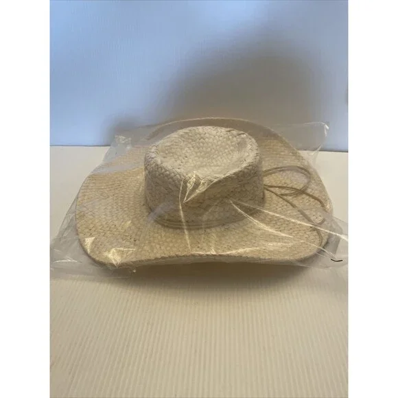 D & Y David and Young Wide Brim Sun Hat Womens One Size Fits Most 100% Paper - Picture 3 of 5